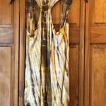 Daytrip  Brown & Yellow Tie Dye Flyaway Vest Small Photo 3