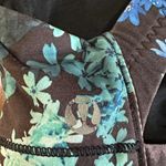 Lululemon  athletica Black and Blue Floral SPORT Top Photo 2