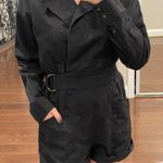 Forever 21 Black Jean Utility Style Romper Photo 0