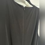 Michael Kors  Sleeveless Black Midi Dress Belted Shoulder Zipper size XL Photo 6