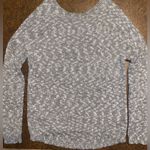 EXPRESS Slouchy Knit Sweater with Shoulder Zippers in Grey - size medium Photo 1