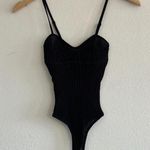 SKIMS Sheer Knit Cami Bodysuit in Onyx, Size XXS Photo 4