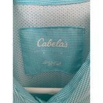 Cabela's Womens Center Button Up 4Most UPF30 Shirt (2) Blue, Purple LARGE Hiking Photo 9