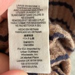 Free People We The Free Auntie Em Brown and Black Striped Fringe Neck Peplum Sweater Top S Photo 8