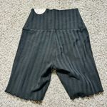 Aerie Offline Black Ribbed Stripe High Waisted Original Bike Short 7” Inseam NWT Photo 3