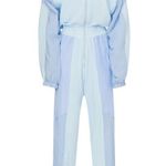 PARADISED Blue 100% Cotton Long Sleeve Tracksuit Kelsey Jumpsuit Size Medium Photo 5