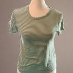Olivia Rae  Mint Striped Short Sleeve Tee Photo 0