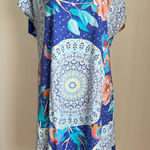 Johnny Was  Tee Shirt Dress Koi Fish Flowers XL Photo 0