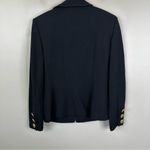 St. John Collection Jacket Womens 4 Black Knit Full Zip Up Chain Link Button Photo 6