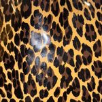 BLOOMINGDALE’S CHEETAH PRINT PATENT LEATHER MINI TOTE BAG PRELOVED Tan Photo 4