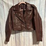 BLANK NYC NWT  Faux Leather Cropped Moto Jacket Photo 2