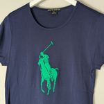 Ralph Lauren Black Label Navy Blue Big Polo Pony Logo T Shirt XL Photo 4