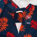 Soft Surroundings NWOT |  | Dress Palm Tree Print Waist Tie | Navy | Womens | PXL Photo 1