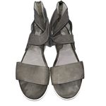 Eileen Fisher  Gray Kash Tumbled Nubuck Leather Sneaker Sandals Shoes size 8.5 Photo 4
