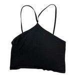 Free People Intimately Center Of Attention Halter Crop Top Black XS/S Photo 2