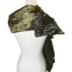 Artsy Boho Scarf Wrap Crushed Velvet Satin Olive Two's Company One Size ok Green Photo 4