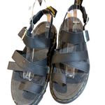 Dr. Martens Avry Hydro Black Leather Platform Gladiator Sandals Women's US 8 Photo 3