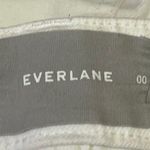 Everlane White Mid Rise Straight Wide Leg Frayed Hem Crop Trousers Jeans Pants 0 Photo 3