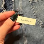 Hollister Low-Rise Lace Waist Denim Mini Skort NWT Photo 3