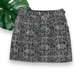 Topshop NWT Mini Leopard Print Flocked Denim Skirt - Monochrome Photo 2