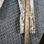 Rihoas Satin‎ Wrap Blouse Small Gold Long Sleeve Button Cuff Collared Dressy Top Photo 6