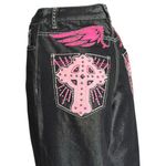 Jaded London  XL Colossus Super Baggy Jeans, Pink Sapphire, 26” Photo 12