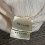 Dylan  Women's Light Pink Ruffle Sleeve Tee Medium Oversized Cotton Top Photo 4