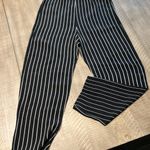 Coldwater Creek  women’s wide leg black and white striped pants Photo 2