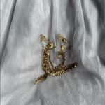 Anthropologie Moulinette Soeurs Silver Embellished Mini Skirt Photo 4