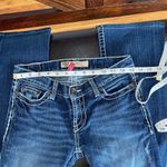 BKE  Lexi flare boot jean in a size 26 white stitching western rodeo rocker Photo 13