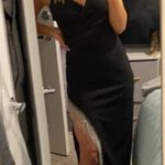 Dillard's Dillard’s Honey and Rosie Rhinestone Fringe Slit Dress Photo 0