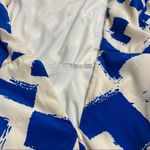 Pink Owl  Women’s Ivory & Blue Size Medium Dress Sleeveless Fit‎ & Flare Photo 2