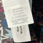 J.Crew  Black Kaleidoscope Star Print One Shoulder Long Sleeve Blouse 6 Photo 7