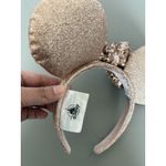 Disney  Parks Minnie Mouse Sequin Glitter Ears Rose Gold Headband Photo 6