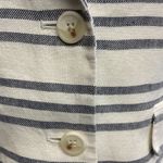 Banana Republic Striped Linen Cotton Blend Blazer Jacket Size Petite 2P Photo 4