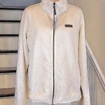 Columbia  Ivory Full Zipper Plush Fleece Jacket Sz XL Photo 15