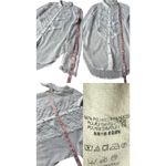 Free People White Sheer Polka Dot Tux Shirt Size M Photo 10