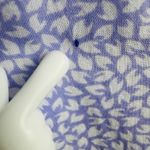 Cypress Vintage Poplin Egyptian Cotton Blue Floral House Robe Women's Sz M Comfy Photo 3