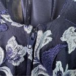 Teeze Me  Size 13 Floral Embroidered Layered Tull Belted Halter Neck Evening Gown Photo 10