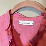Bryn Walker  Pink Linen Button Down Top Medium Photo 2