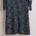 See By Chloe  Floral Puff Sleeve Shift Mini Dress Blue Green Size 34‎ or XS Photo 4