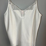 Victoria's Secret Victoria’s Secret Black and Cream Polka Dot Lace Satin Cami Sleep Top Size Large Photo 0