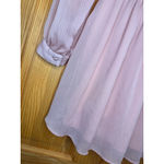 ZARA  Ruffle Blush Pink Sheer Blouse | Romantic Boho Top XS Photo 4