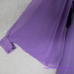 Marciano New!  by Guess Soft Lavender‎ Split Sleeve Chiffon mini Dress/ top, S Photo 5