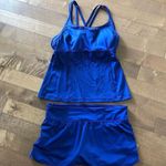 Lands' End Land’s End 3-piece swim outfit Tankini, skort and rash guard size 8 petite Photo 1