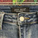 Judy Blue  Jeans Women 7/28 (29x30) Blue Stripe High Rise Straight Leg Raw Hem Photo 1