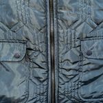 BKE  Faux Sherpa Vest Quilted Puffer Green WOMEN's Medium Photo 2