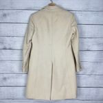 J.Crew Ivory Wool & Cashmere Blend Overcoat Women's Size 4 Petite Coat Winter Photo 3