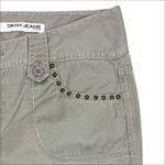 DKNY Vintage Y2K Light Green Capri Cargo Pants Size 10 Petite Photo 2