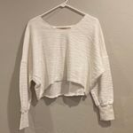 Roolee Cropped Textured Long Sleeve Top Photo 0